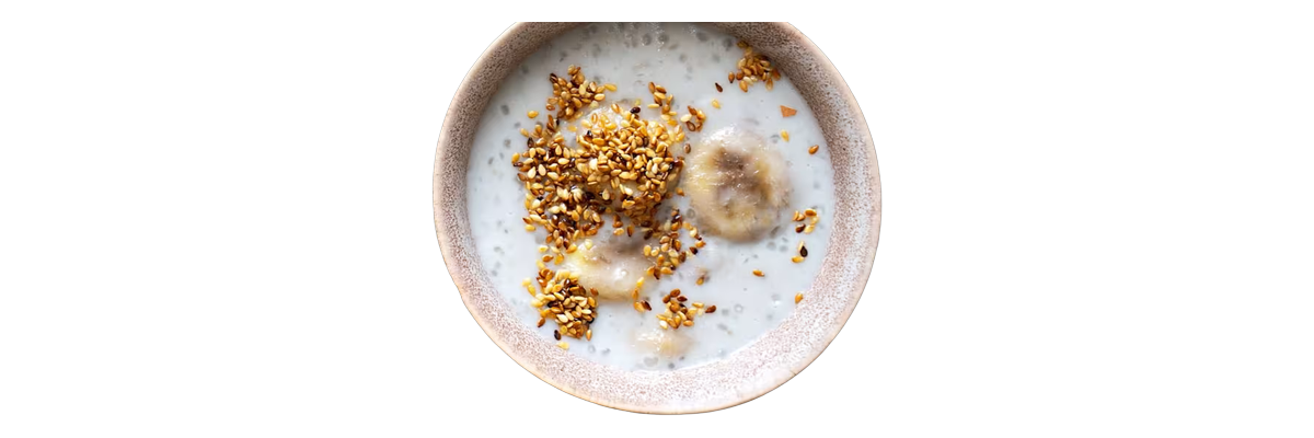 Banane Au Lait de Coco et Perle de Japon